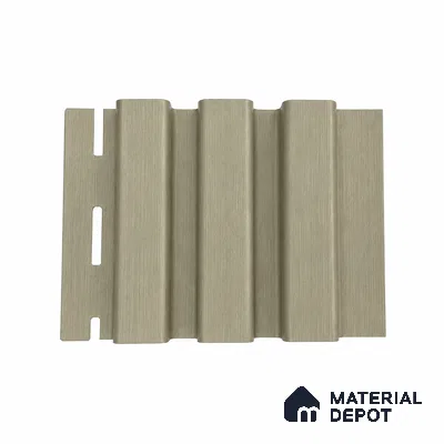 Gold 10 ft x 0.5 ft (3060x150 mm) Linea Design Interior & Exterior Wall & Ceiling Panel - 15 mm | Suitable for Balcony, Facade & Open Area | Width is Subjected to 5% Variation