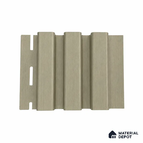 Gold 10 ft x 0.5 ft (3060x150 mm) Linea Design Interior & Exterior Wall & Ceiling Panel - 15 mm | Suitable for Balcony, Facade & Open Area | Width is Subjected to 5% Variation