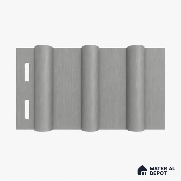 Silver 10 ft x 0.6 ft (3060x180 mm) Arch Design Interior & Exterior Wall & Ceiling Panel - 17 mm | Suitable for Balcony, Facade & Open Area | Width is Subjected to 5% Variation