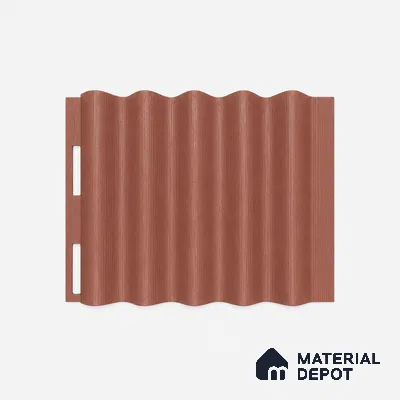 Copper 10 ft x 0.45 ft (3060x140 mm) Pyramid Design Interior & Exterior Wall & Ceiling Panel - 14 mm | Suitable for Balcony, Facade & Open Area | Width is Subjected to 5% Variation