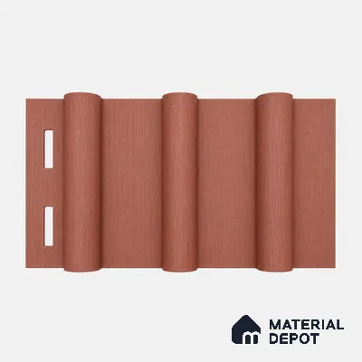 Copper 10 ft x 0.6 ft (3060x180 mm) Arch Design Interior & Exterior Wall & Ceiling Panel - 17 mm | Suitable for Balcony, Facade & Open Area | Width is Subjected to 5% Variation