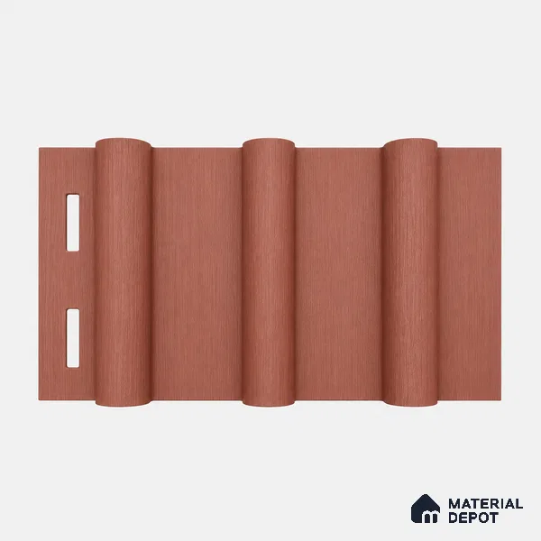 Copper 10 ft x 0.6 ft (3060x180 mm) Arch Design Interior & Exterior Wall & Ceiling Panel - 17 mm | Suitable for Balcony, Facade & Open Area | Width is Subjected to 5% Variation