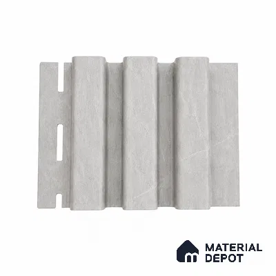 Armani Grey 10 ft x 0.5 ft (3060x150 mm) Linea Design Interior & Exterior Wall & Ceiling Panel - 15 mm | Suitable for Balcony, Facade & Open Area | Width is Subjected to 5% Variation