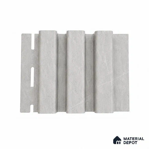 Armani Grey 10 ft x 0.5 ft (3060x150 mm) Linea Design Interior & Exterior Wall & Ceiling Panel - 15 mm | Suitable for Balcony, Facade & Open Area | Width is Subjected to 5% Variation