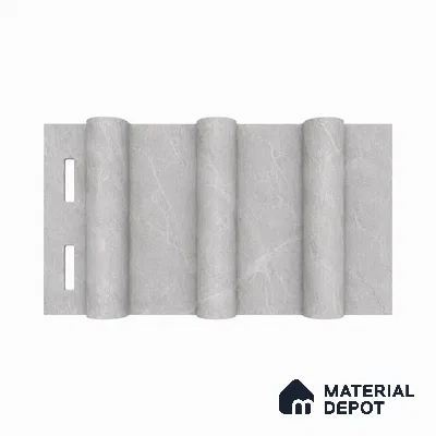 Armani Grey 10 ft x 0.6 ft (3060x180 mm) Arch Design Interior & Exterior Wall & Ceiling Panel - 17 mm | Suitable for Balcony, Facade & Open Area | Width is Subjected to 5% Variation