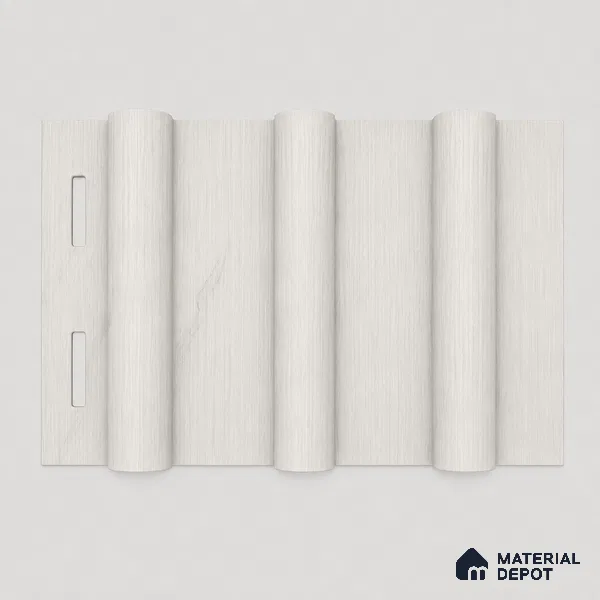 Statuario 10 ft x 0.6 ft (3060x180 mm) Arch Design Interior & Exterior Wall & Ceiling Panel - 17 mm | Suitable for Balcony, Facade & Open Area | Width is Subjected to 5% Variation