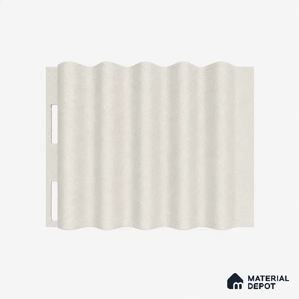 Pearl 10 ft x 0.45 ft (3060x140 mm) Pyramid Design Interior & Exterior Wall & Ceiling Panel - 14 mm | Suitable for Balcony, Facade & Open Area | Width is Subjected to 5% Variation
