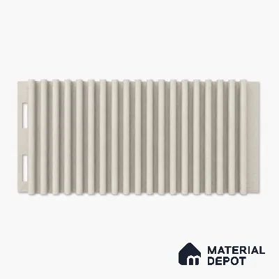 Pearl 10 ft x 0.68 ft (3060x208 mm) Curve Design Interior & Exterior Wall & Ceiling Panel - 10 mm | Suitable for Balcony, Facade & Open Area | Width is Subjected to 5% Variation