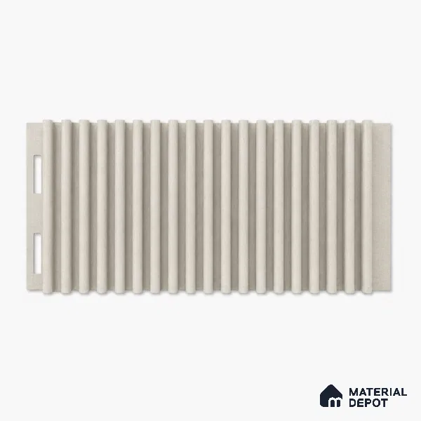 Pearl 10 ft x 0.68 ft (3060x208 mm) Curve Design Interior & Exterior Wall & Ceiling Panel - 10 mm | Suitable for Balcony, Facade & Open Area | Width is Subjected to 5% Variation