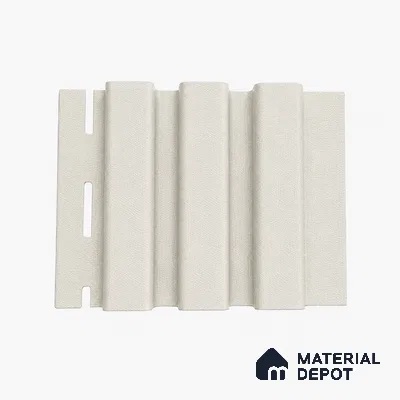 Pearl 10 ft x 0.5 ft (3060x150 mm) Linea Design Interior & Exterior Wall & Ceiling Panel - 15 mm | Suitable for Balcony, Facade & Open Area | Width is Subjected to 5% Variation