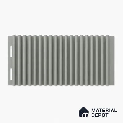 Cloud Grey 10 ft x 0.68 ft (3060x208 mm) Curve Design Interior & Exterior Wall & Ceiling Panel - 10 mm | Suitable for Balcony, Facade & Open Area | Width is Subjected to 5% Variation