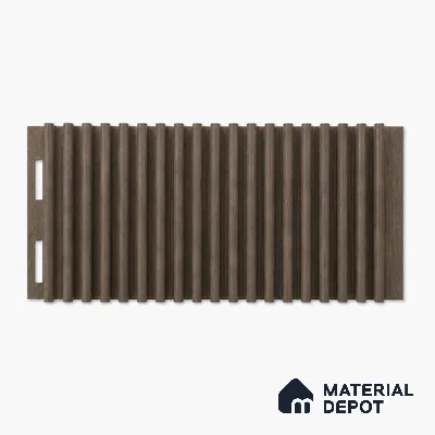 Royal Nut 10 ft x 0.68 ft (3060x208 mm) Curve Design Interior & Exterior Wall & Ceiling Panel - 10 mm | Suitable for Balcony, Facade & Open Area | Width is Subjected to 5% Variation
