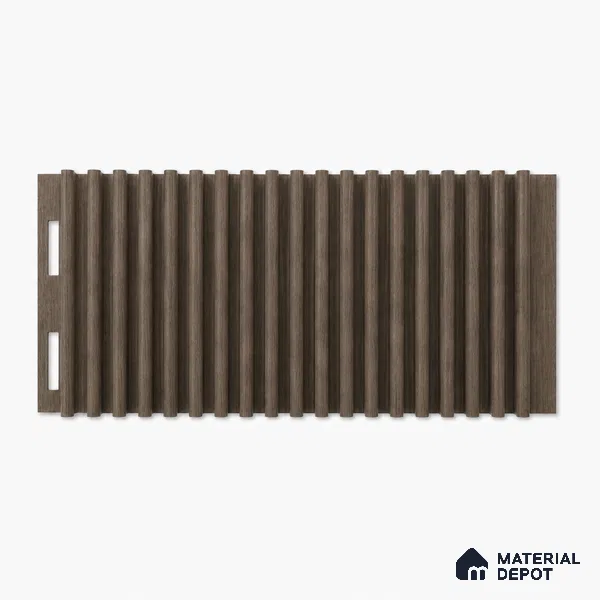 Royal Nut 10 ft x 0.68 ft (3060x208 mm) Curve Design Interior & Exterior Wall & Ceiling Panel - 10 mm | Suitable for Balcony, Facade & Open Area | Width is Subjected to 5% Variation