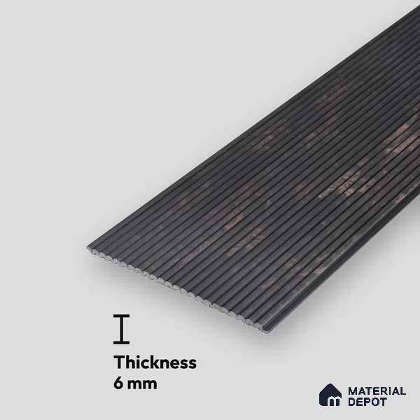 Wenge Brown Rustic Look PN 00531 8 ft x 6.2 inch Charcoal Panel - 6 mm | Suitable for Feature Wall, TV Unit & Living Room | Width is Subjected to 5% Variation