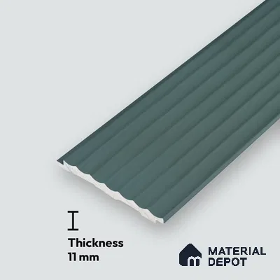 Dark Grey Plain Colour Look PN 00629 8 ft x 4 inch Charcoal Panel - 11 mm | Suitable for Feature Wall, TV Unit & Living Room | Width is Subjected to 5% Variation