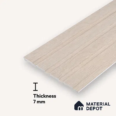 Wooden Look PN 05553 8 ft x 6 inch Charcoal Panel - 7 mm | Suitable for Feature Wall, TV Unit & Living Room | Width is Subjected to 5% Variation