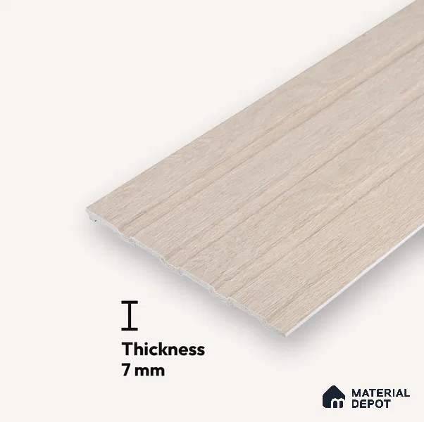 Wooden Look PN 05553 8 ft x 6 inch Charcoal Panel - 7 mm | Suitable for Feature Wall, TV Unit & Living Room | Width is Subjected to 5% Variation