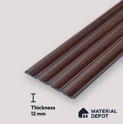 Wooden Look PN 06800 8 ft x 4.9 inch Charcoal Panel - 12 mm | Suitable for Living Room, Bedroom & TV Cabinet | Width is Subjected to 5% Variation