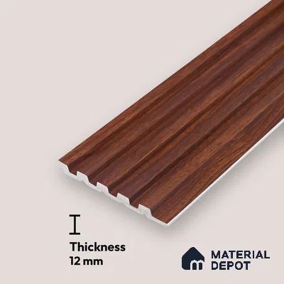 PN 06809 9.2 ft x 4.7 inch Charcoal Louvers/Panels - 12 mm