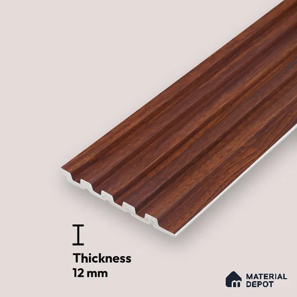 PN 06809 9.2 ft x 4.7 inch Charcoal Louvers/Panels - 12 mm