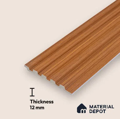 PN 06810 9.2 ft x 4.7 inch Charcoal Louvers/Panels - 12 mm