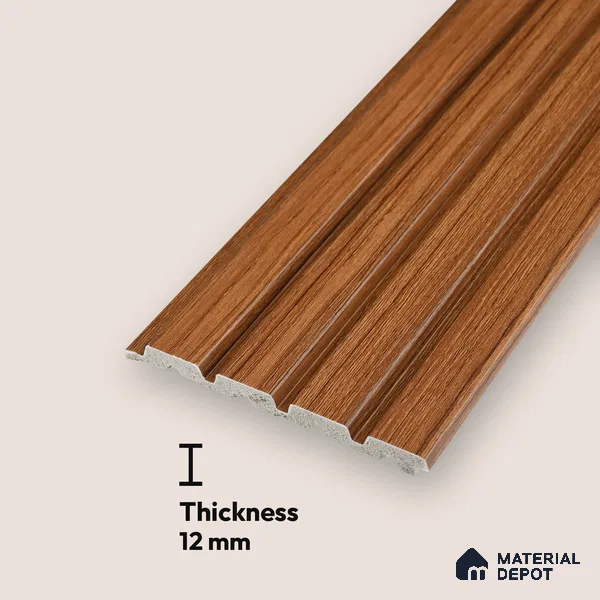 PN 06816 9.2 ft x 4.7 inch Charcoal Louvers/Panels - 12 mm