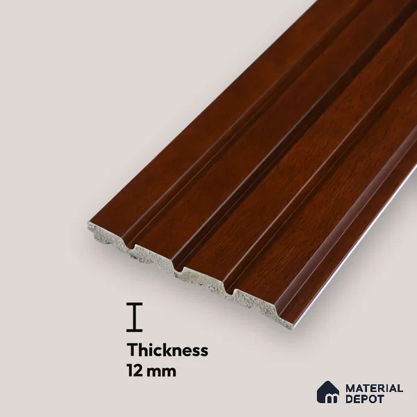 PN 06820 9.2 ft x 4.7 inch Charcoal Louvers/Panels - 12 mm