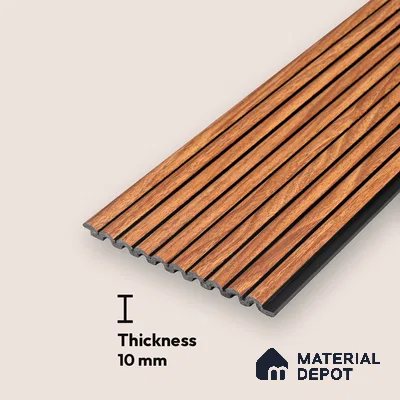 PN 06826 9.2 ft x 5.9 inch Charcoal Louvers/Panels - 10 mm