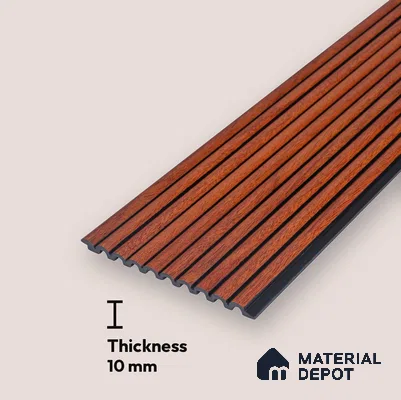 Wooden Look PN 06827 9.2 ft x 6 inch Charcoal Panel - 10 mm | Suitable for Living Room, Bedroom & TV Cabinet | Width is Subjected to 5% Variation
