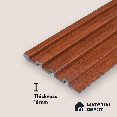 Wooden Look PN 06875 9.2 ft x 6.1 inch Charcoal Panel - 16 mm | Suitable for Living Room, Bedroom & TV Cabinet | Width is Subjected to 5% Variation