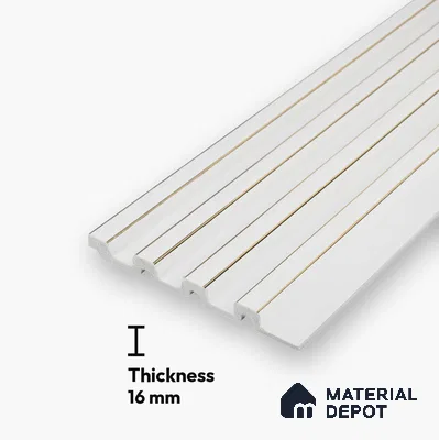 Ivory Beige Plain Colour Look PN 06879 9.2 ft x 6.1 inch Charcoal Panel - 16 mm | Suitable for Living Room, Bedroom & TV Cabinet | Width is Subjected to 5% Variation