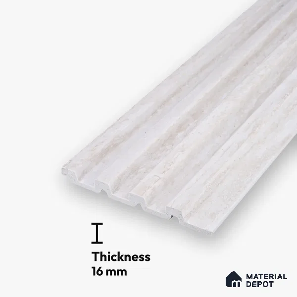 Dove Grey Marble Look PN 06885 9.2 ft x 6.1 inch Charcoal Panel - 16 mm | Suitable for Living Room, Bedroom & TV Cabinet | Width is Subjected to 5% Variation