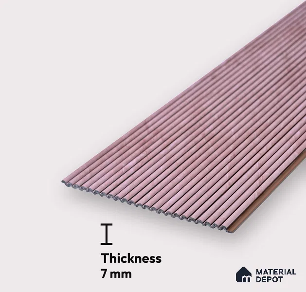 Pink Stone Look Charcoal Louver/Panel 8 ft x 6.1 inch - 7 mm | Ideal for Feature Wall, Living Room, Bedroom, Home, TV Unit | PN 07012