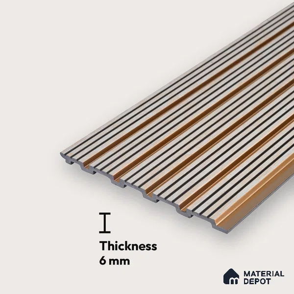 Cement Grey Geometric Look PN 07026 9.5 ft x 7.8 inch Charcoal Panel - 6 mm | Suitable for Feature Wall, TV Unit & Living Room | Width is Subjected to 5% Variation