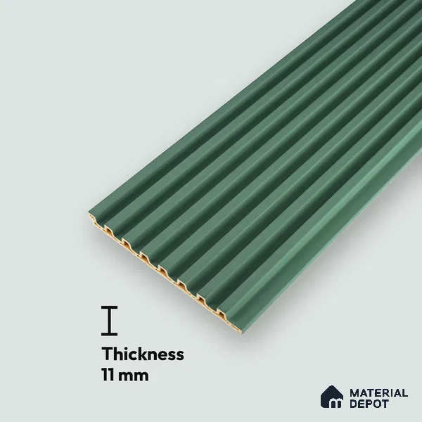 Smoke Grey Plain Colour Look PN 07159 9.5 ft x 4.7 inch Charcoal Panel - 11 mm | Suitable for Feature Wall, TV Unit & Living Room | Width is Subjected to 5% Variation