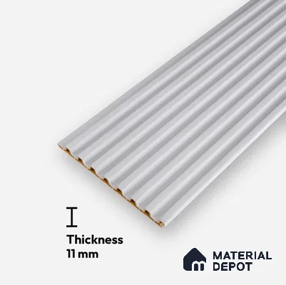 Dove Grey Plain Colour Look PN 07162 9.5 ft x 4.7 inch Charcoal Panel - 11 mm | Suitable for Feature Wall, TV Unit & Living Room | Width is Subjected to 5% Variation