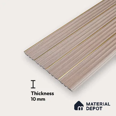 Wooden Look PN 07377 8 ft x 9.6 inch PVC Panel - 10 mm | Suitable for Living Room, Bedroom & Office | Width is Subjected to 5% Variation