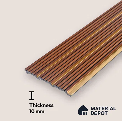 Wooden Look PN 07448 8 ft x 4.8 inch PVC Panel - 10 mm | Suitable for Living Room, Bedroom & Office | Width is Subjected to 5% Variation