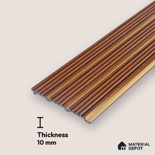 Wooden Look PN 07448 8 ft x 4.8 inch PVC Panel - 10 mm | Suitable for Living Room, Bedroom & Office | Width is Subjected to 5% Variation