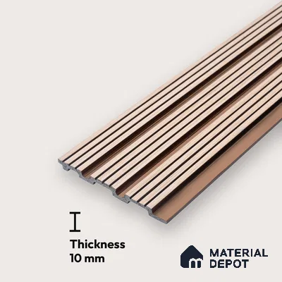 Warm Beige Plain Colour Look PN 07465 8 ft x 4.8 inch PVC Panel - 10 mm | Suitable for Living Room, Bedroom & Office | Width is Subjected to 5% Variation
