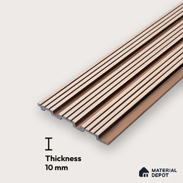 Warm Beige Plain Colour Look PN 07465 8 ft x 4.8 inch PVC Panel - 10 mm | Suitable for Living Room, Bedroom & Office | Width is Subjected to 5% Variation