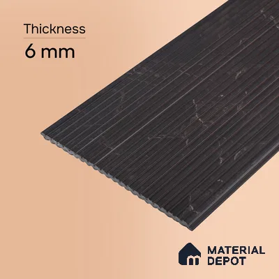 Wenge Brown Marble Look PN 00528 8 ft x 6.2 inch Charcoal Panel - 6 mm | Suitable for Feature Wall, TV Unit & Living Room | Width is Subjected to 5% Variation