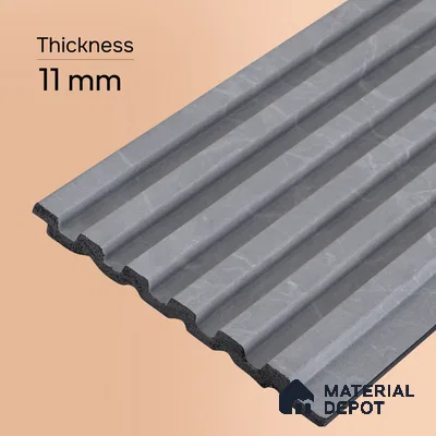 Cloud Grey Stone Look PN 03049 8 ft x 4.8 inch Charcoal Panel -  mm | Suitable for Feature Wall, TV Unit & Living Room | Width is Subjected to 5% Variation