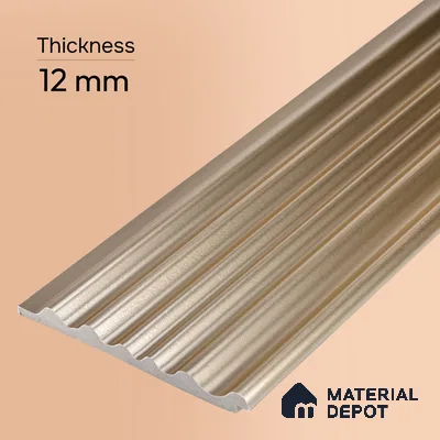 Mocha Brown Plain Colour Look PN 03545 9.5 ft x 4.7 inch Charcoal Panel - 12 mm | Suitable for Feature Wall, TV Unit & Living Room | Width is Subjected to 5% Variation