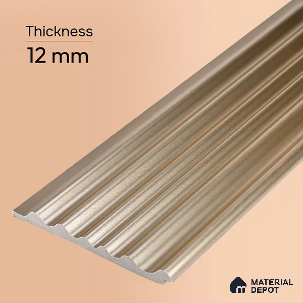 Mocha Brown Plain Colour Look PN 03545 9.5 ft x 4.7 inch Charcoal Panel - 12 mm | Suitable for Feature Wall, TV Unit & Living Room | Width is Subjected to 5% Variation