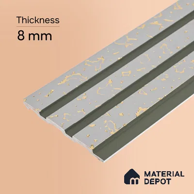 Dove Grey Luxury Look PN 06083 9.5 ft x 4.6 inch Charcoal Panel - 8 mm | Suitable for Feature Wall, TV Unit & Living Room | Width is Subjected to 5% Variation