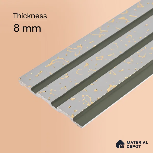 Dove Grey Luxury Look PN 06083 9.5 ft x 4.6 inch Charcoal Panel - 8 mm | Suitable for Feature Wall, TV Unit & Living Room | Width is Subjected to 5% Variation