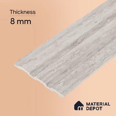 Dove Grey Stone Look PN 06089 9.5 ft x 4.6 inch Charcoal Panel - 8 mm | Suitable for Feature Wall, TV Unit & Living Room | Width is Subjected to 5% Variation