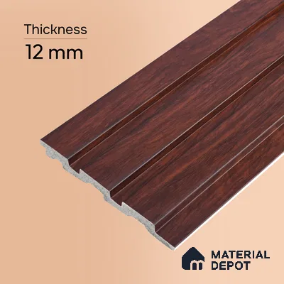Wooden Look PN 06836 9.2 ft x 4.9 inch Charcoal Panel - 12 mm | Suitable for Living Room, Bedroom & TV Cabinet | Width is Subjected to 5% Variation