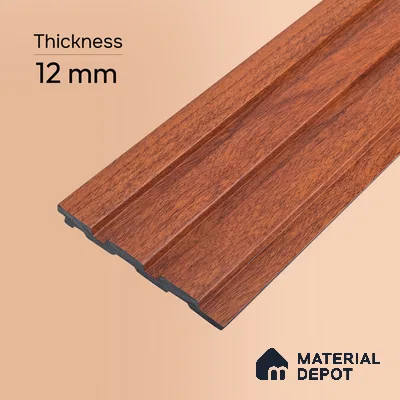 Wooden Look PN 06839 9.2 ft x 4.9 inch Charcoal Panel - 12 mm | Suitable for Living Room, Bedroom & TV Cabinet | Width is Subjected to 5% Variation